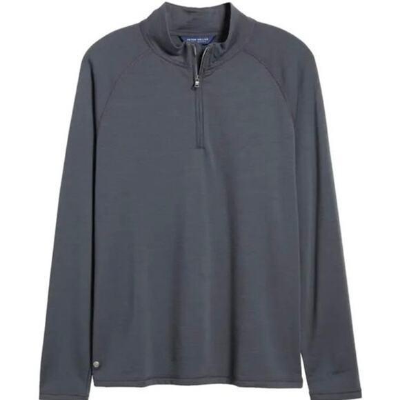 Men's Gray Quarter-Zip Sweater - Picture 2 of 11